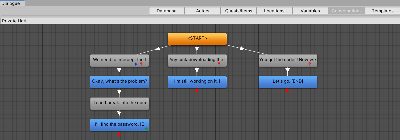 Use Dialogue Editor (DB imported from CSV)