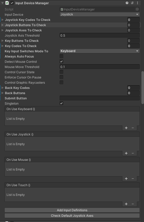 input device manager