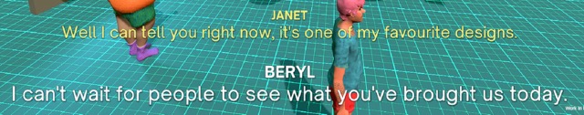 Janet and Beryl are meant to be in yellow